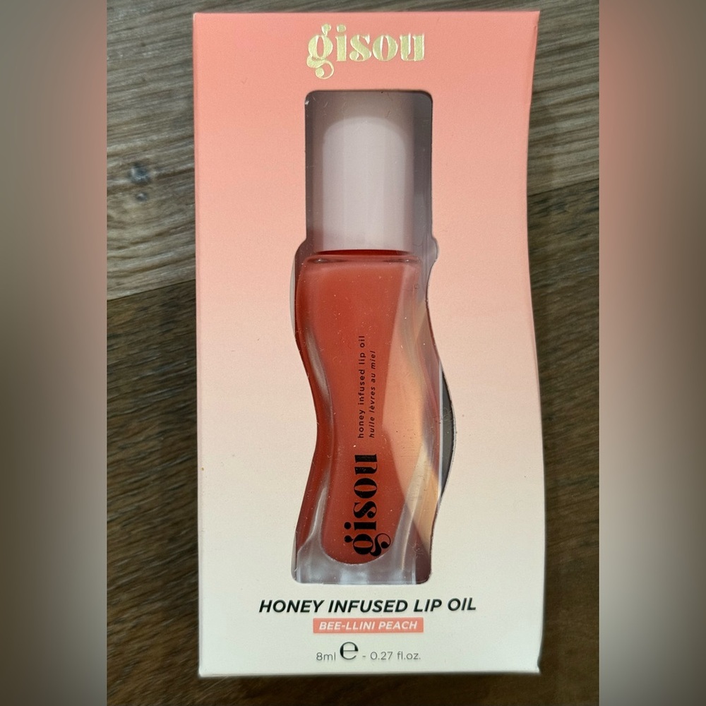 Honey Infused Lip Oil - Bee-llini Peach
